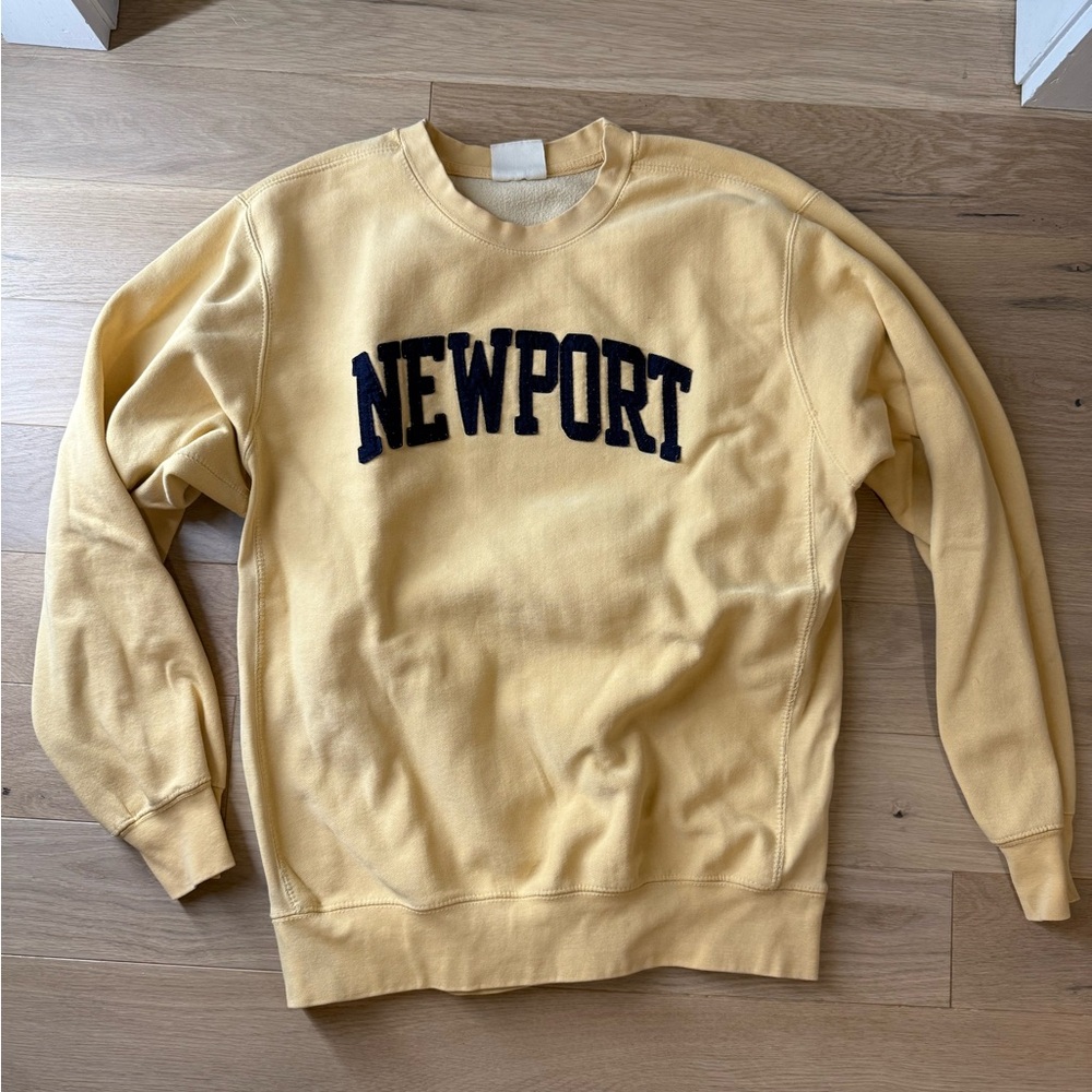 Newport Unisex Crewneck Sweater in Yellow